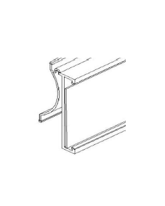 Universal Curved Back Rail 1.23" Back Leg