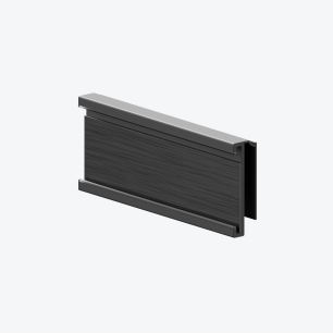 C-Channel Rail No Tape (BK) 2"
